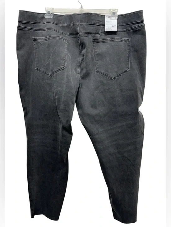 Sonoma Women’s NEW Pull On Faded Black Stretch Skinny Jeans Sz 26 W Leggings - Picture 2 of 7